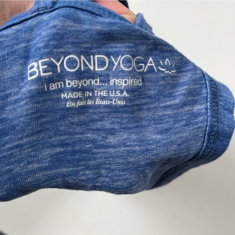 Beyond?Yoga?Cloud Heather Overlap Swing Tank L - Picture 5 of 5